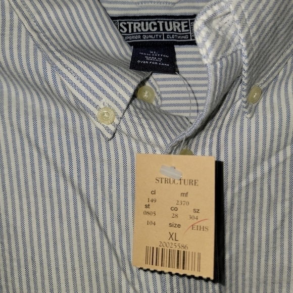 Structure Men's button down long sleeve shirt size XL New with tags! - Picture 4 of 8